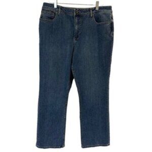Coldwater Creek | Medium Wash Straight Leg Denim Jeans Size 16